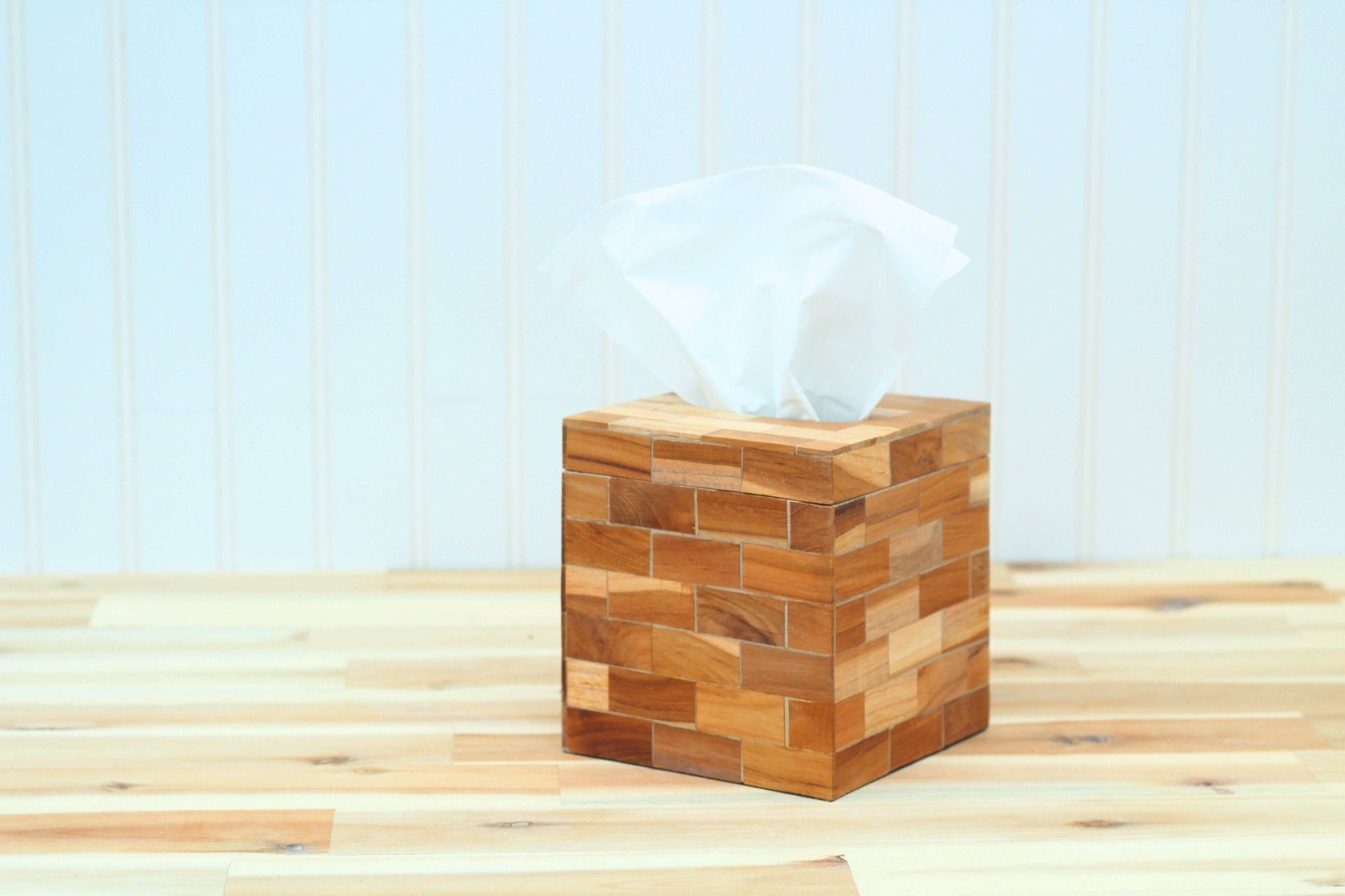 Bamboo Tissue Box Cover - Solange & Frances