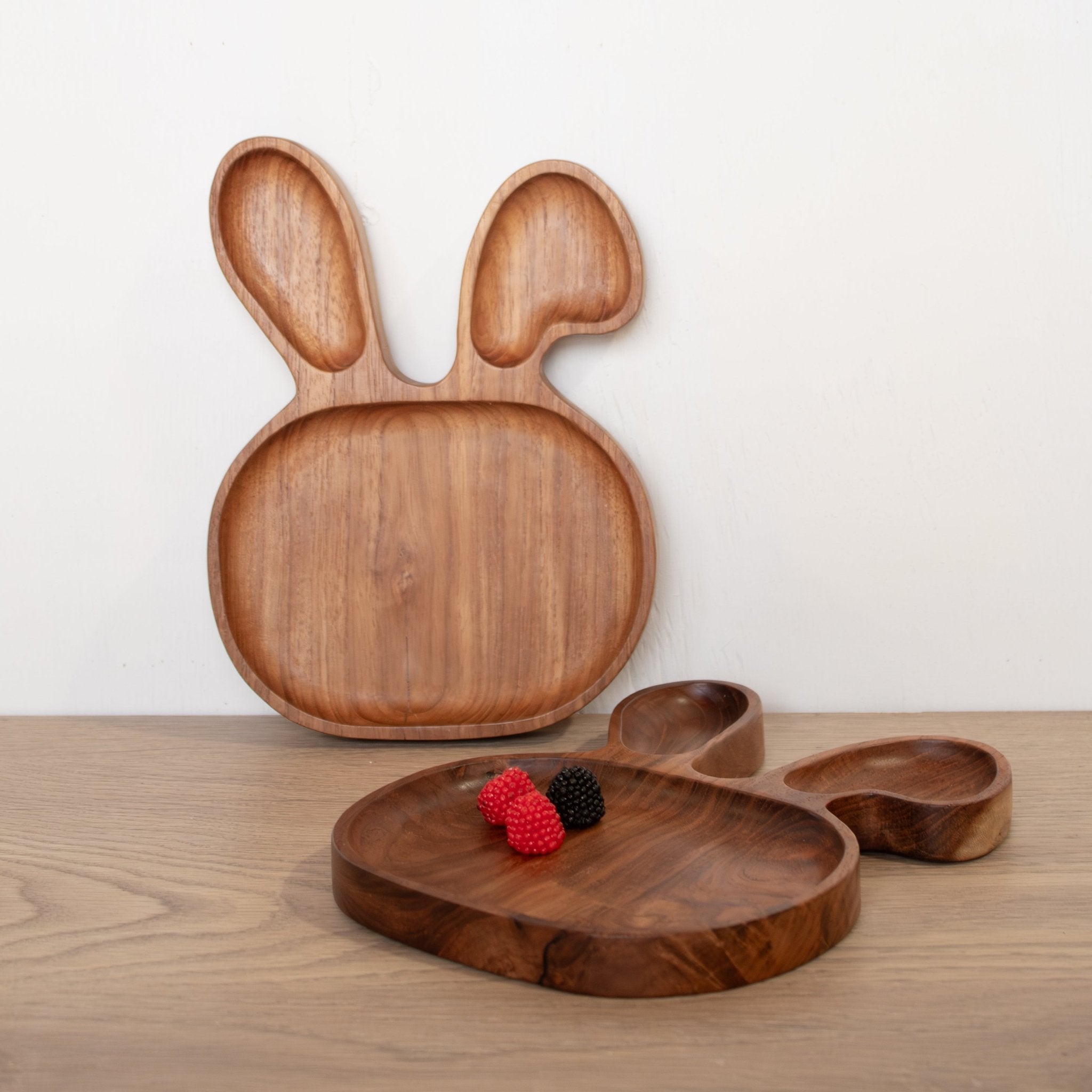 Kids Animal Shaped Wooden Plate - Solange & Frances