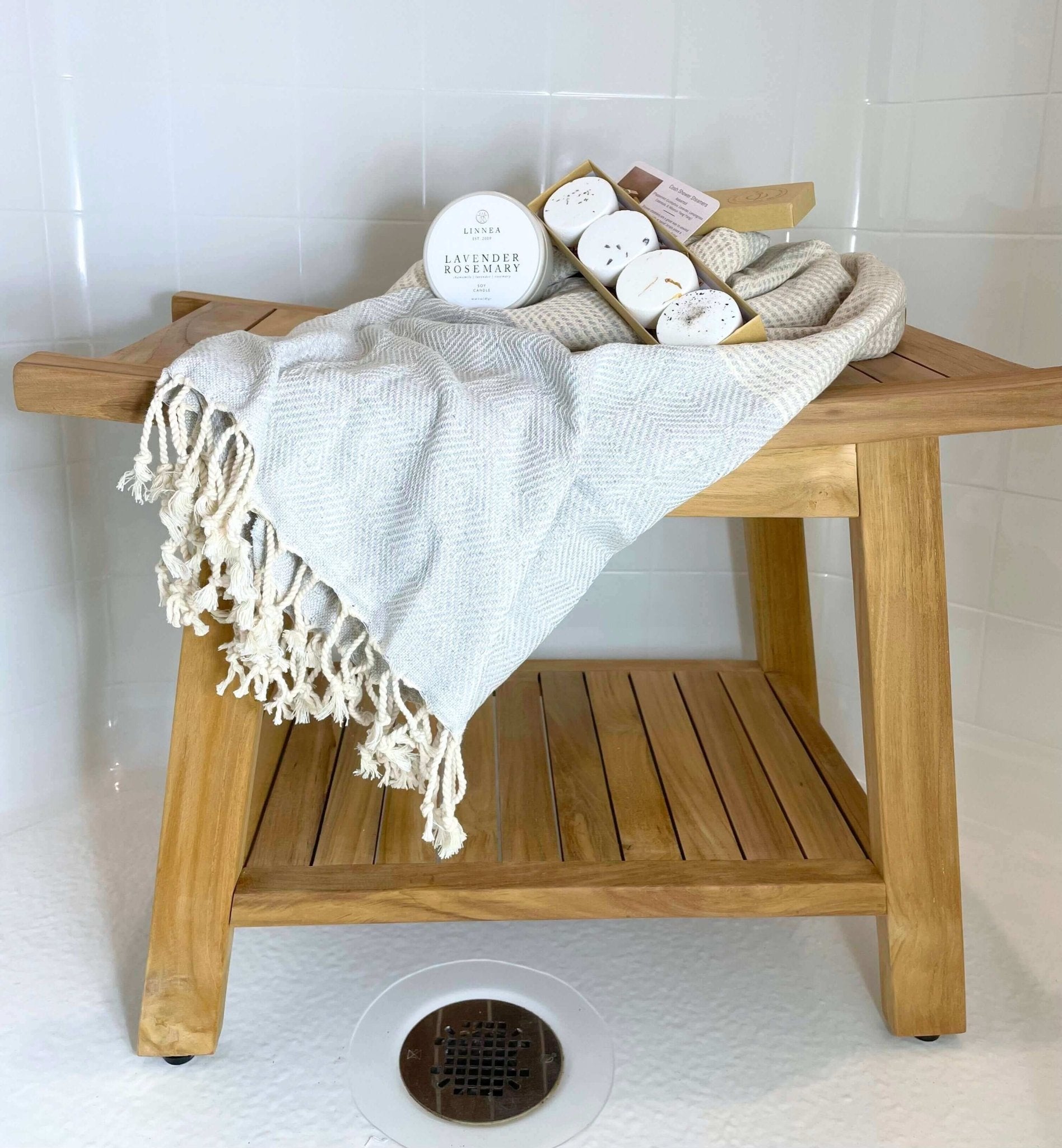 Lurus Shower Bench Gift Box - Solange & Frances