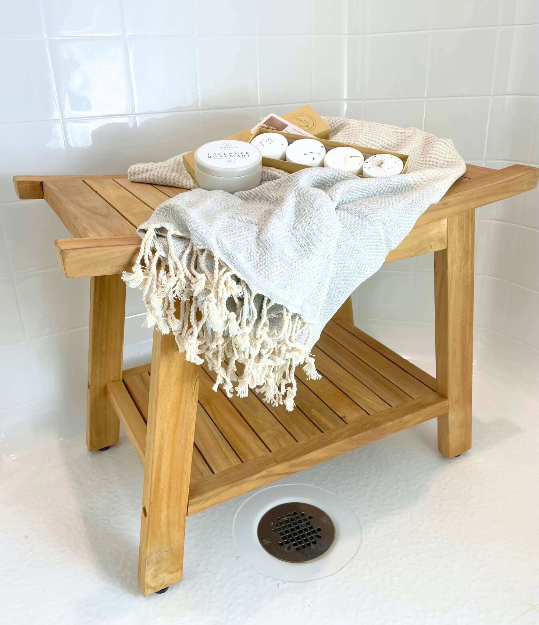 Lurus Shower Bench Gift Box - Solange & Frances