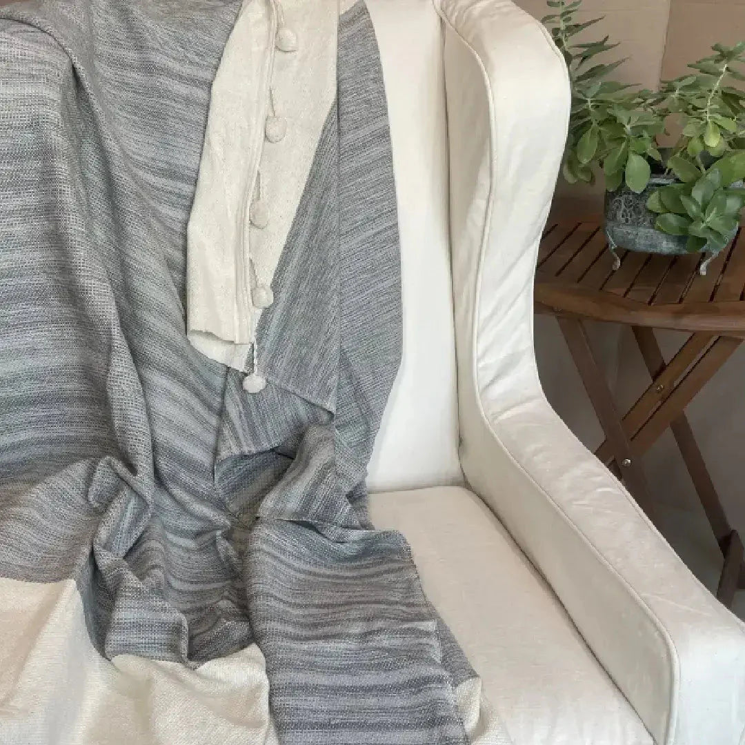 Pom Pom Throw Blanket - Solange & Frances