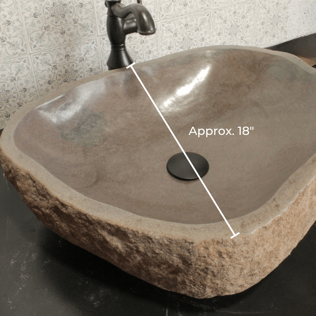 River Rock Vessel Sink - Large - Solange & Frances