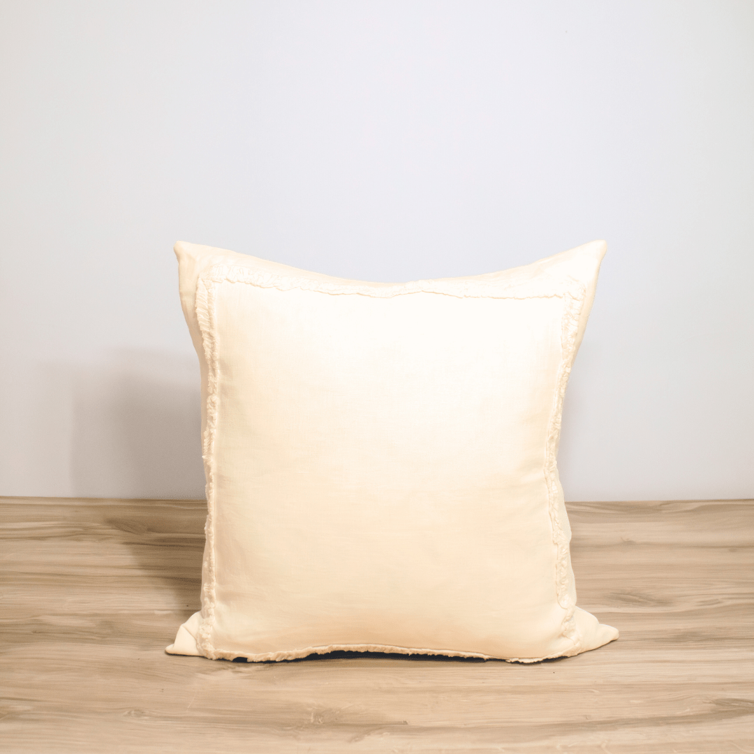Ruffled Linen Throw Pillow - Solange & Frances