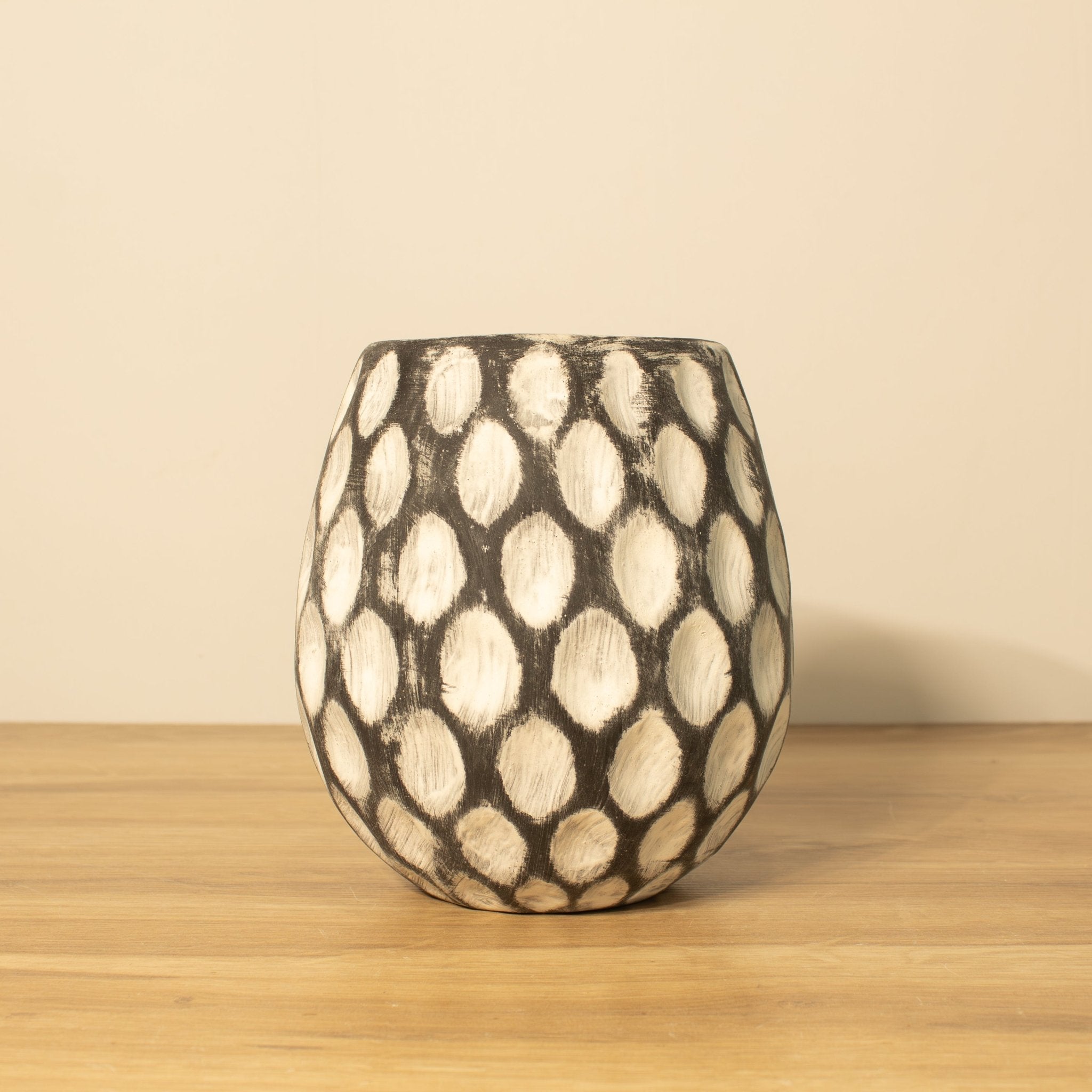 White - washed Clay Terracotta Pot - Solange & Frances