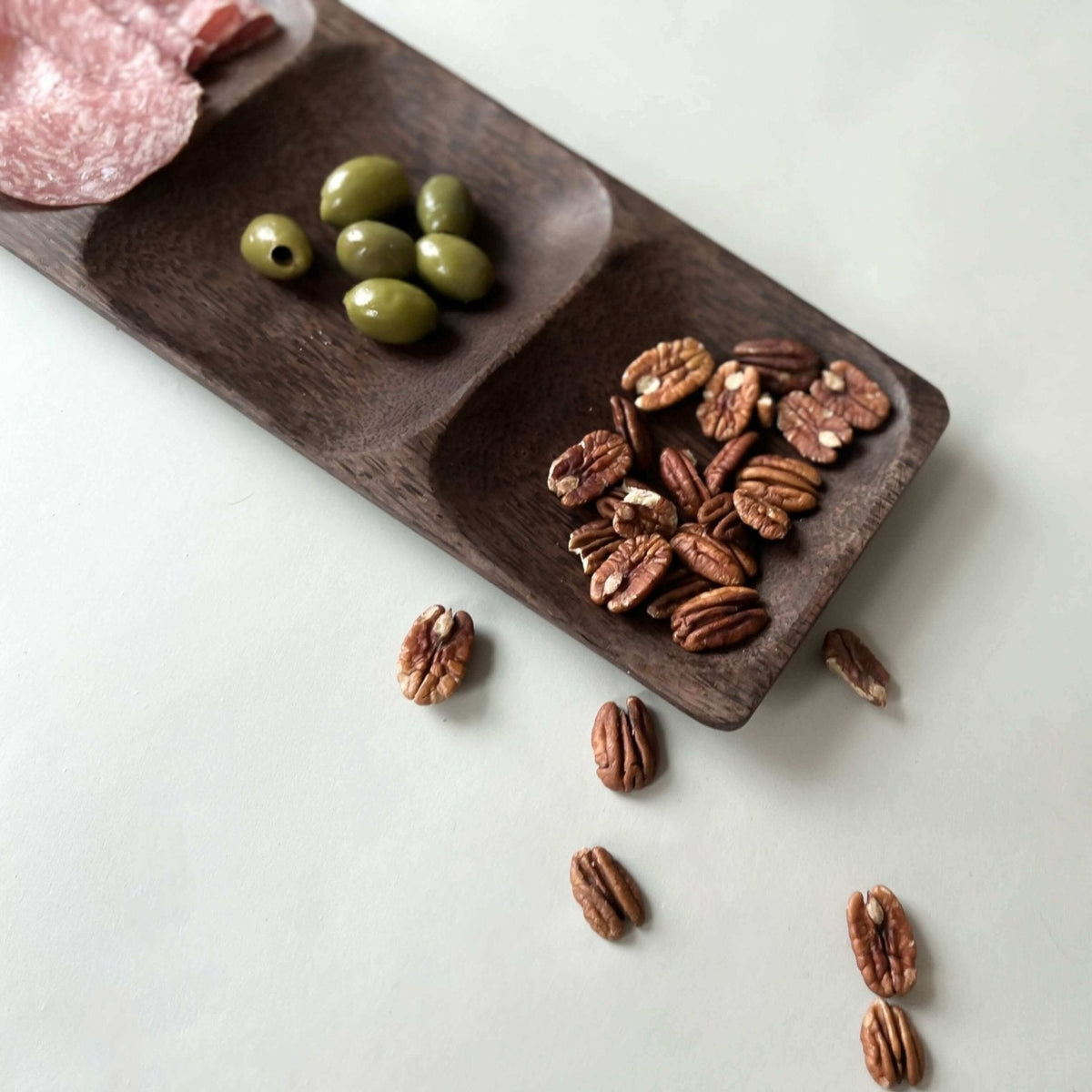 Wood Divided Serving Tray - Solange & Frances
