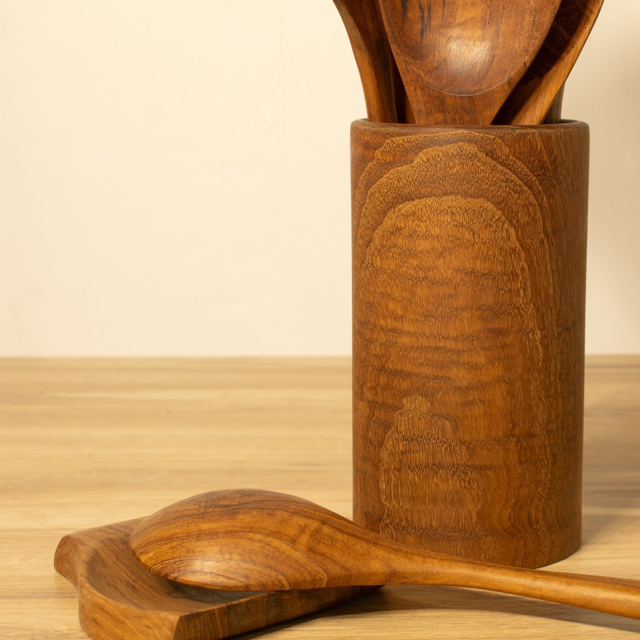 Wooden Kitchen Utensils, Teak Set - Solange & Frances