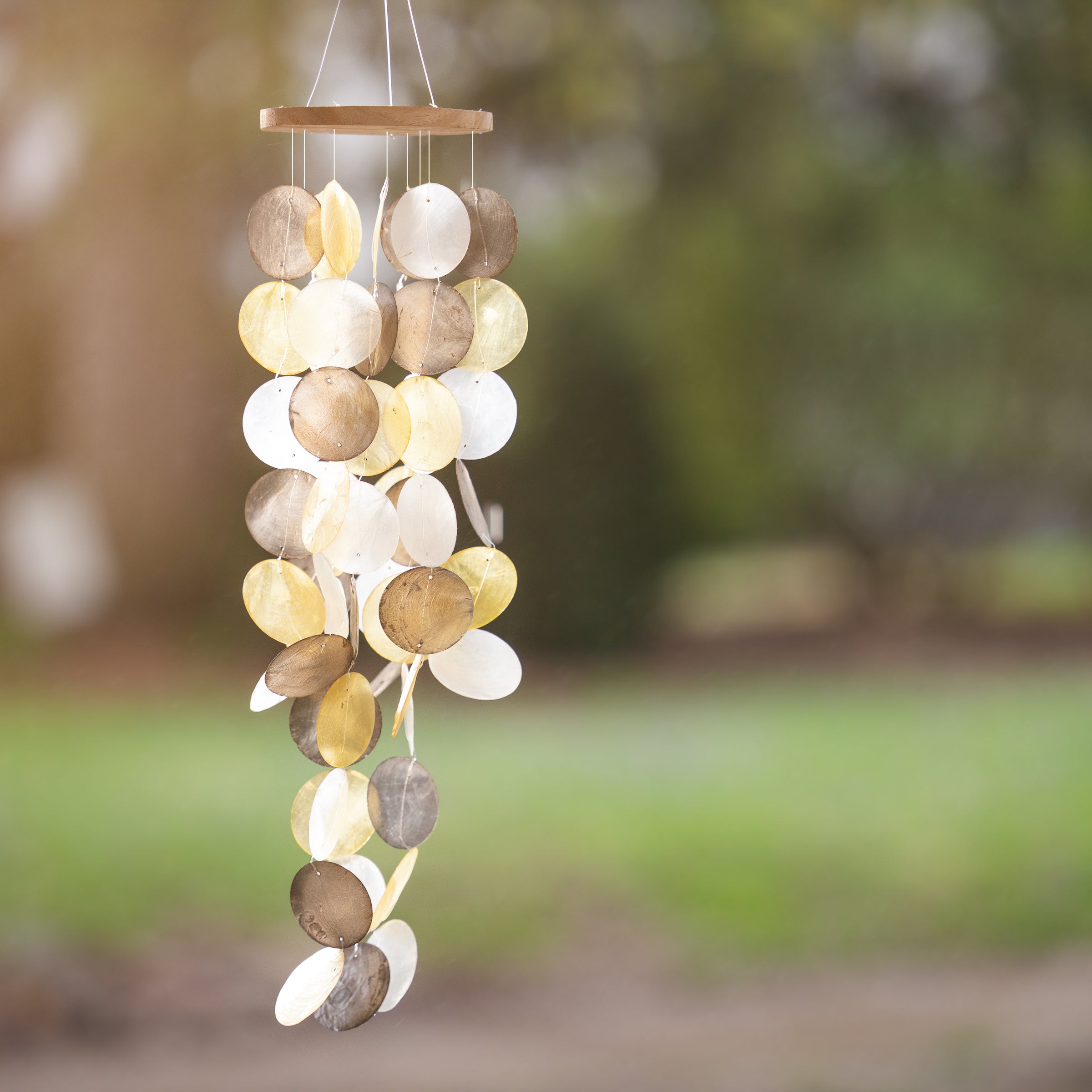 Hope Capiz Shell Windchime - Earth
