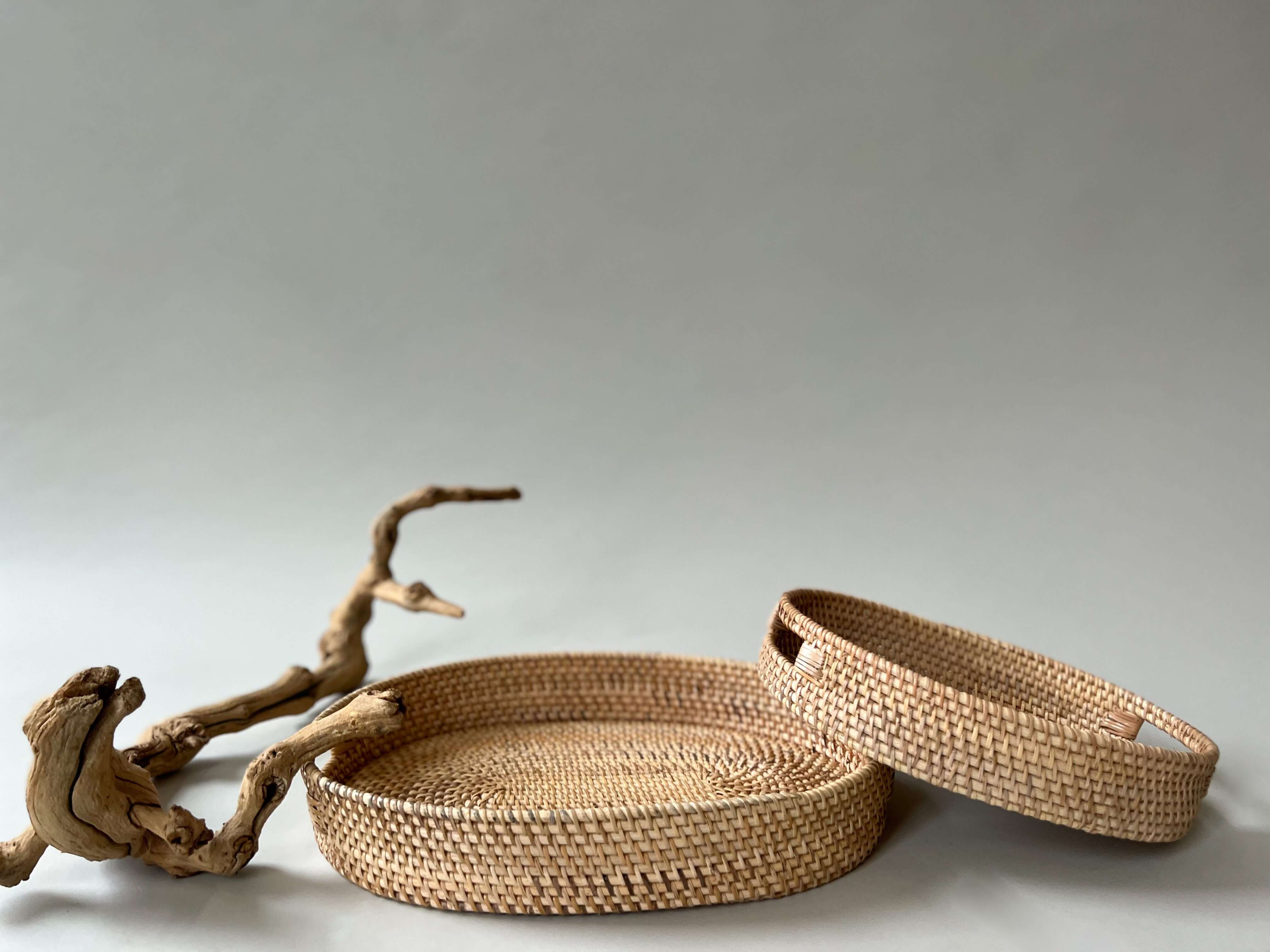Rattan Basket & Tray Sets | Solange & Frances