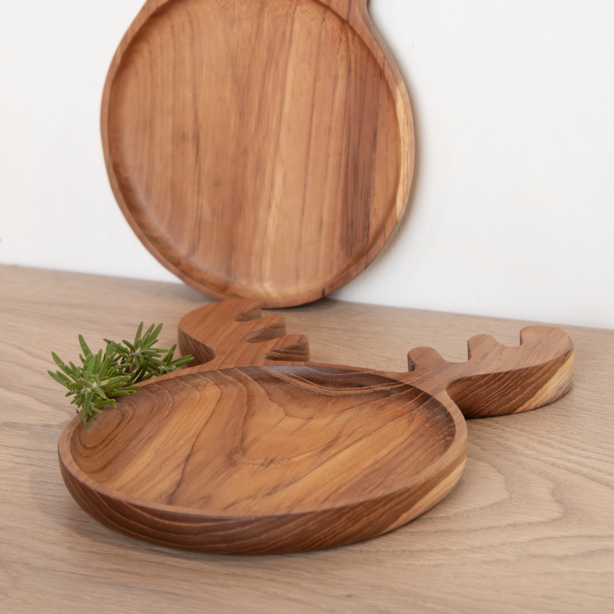 Kids Animal Shaped Wooden Plate - Solange & Frances