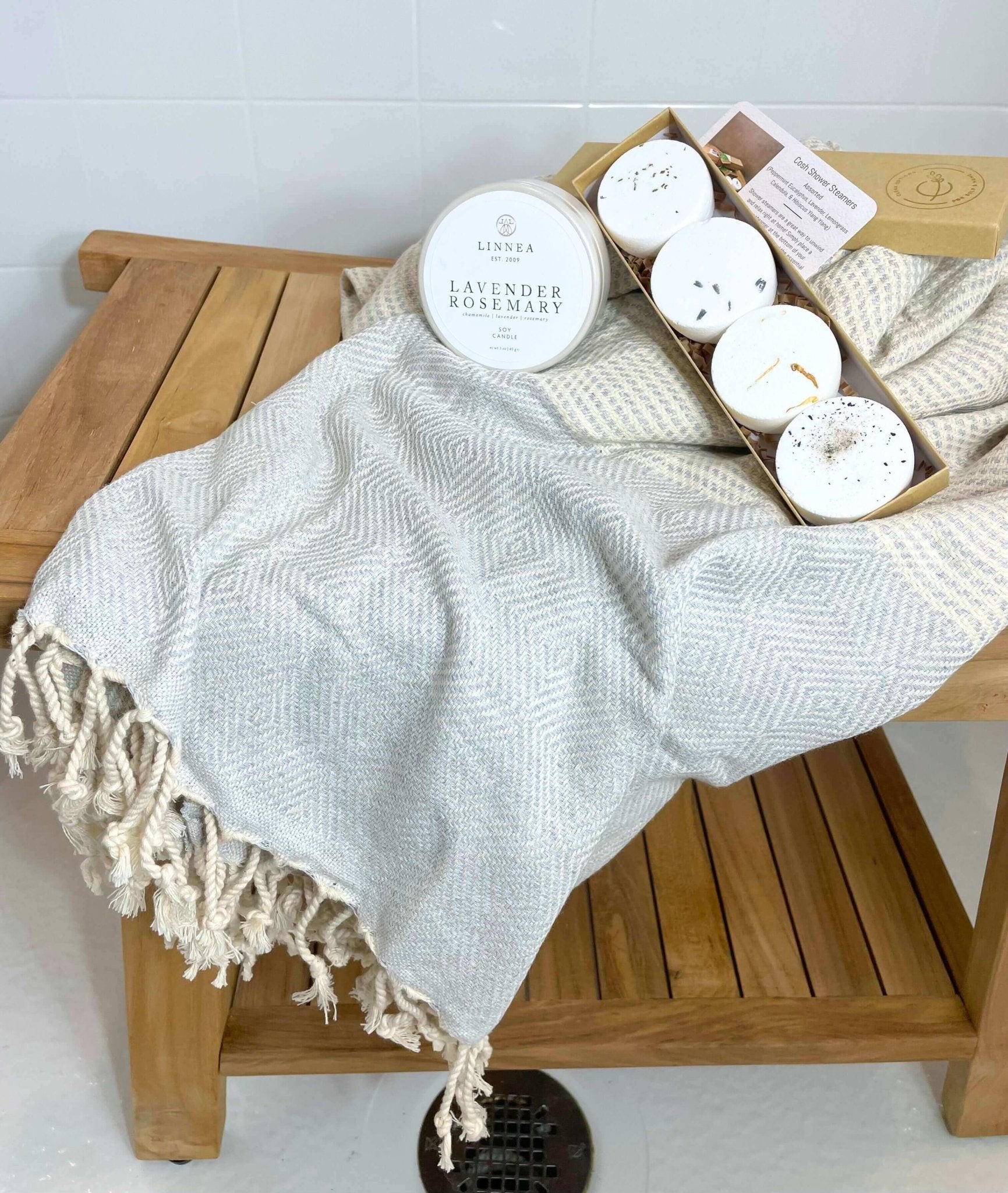 Lurus Shower Bench Gift Box - Solange & Frances