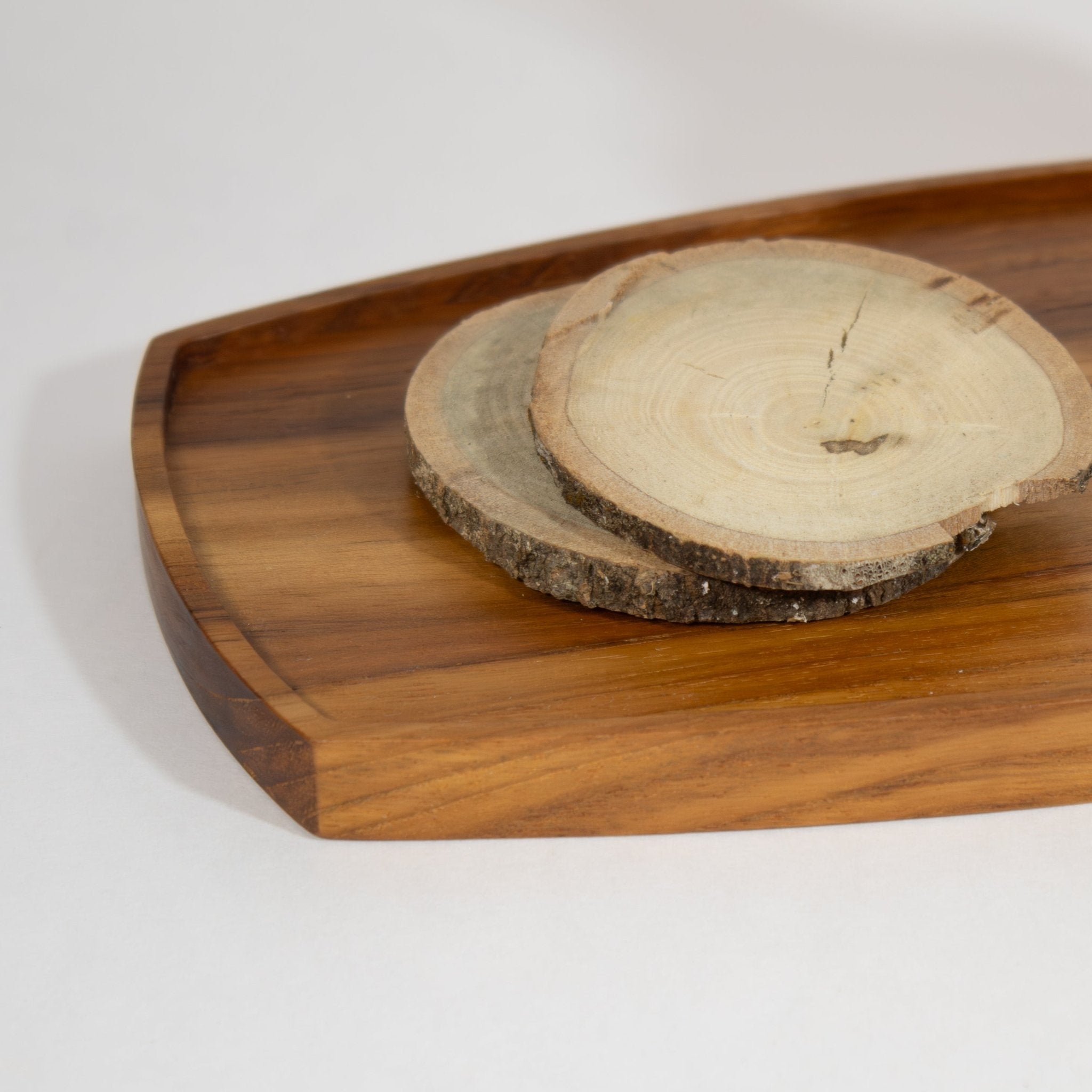 Teak Serving Tray - Rectangle - Solange & Frances