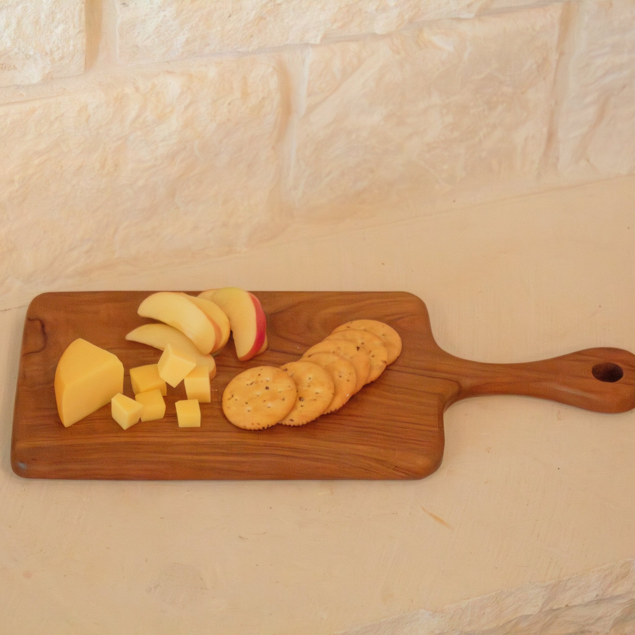 Teak Wood Rectangular Board w/ Handle - Solange & Frances