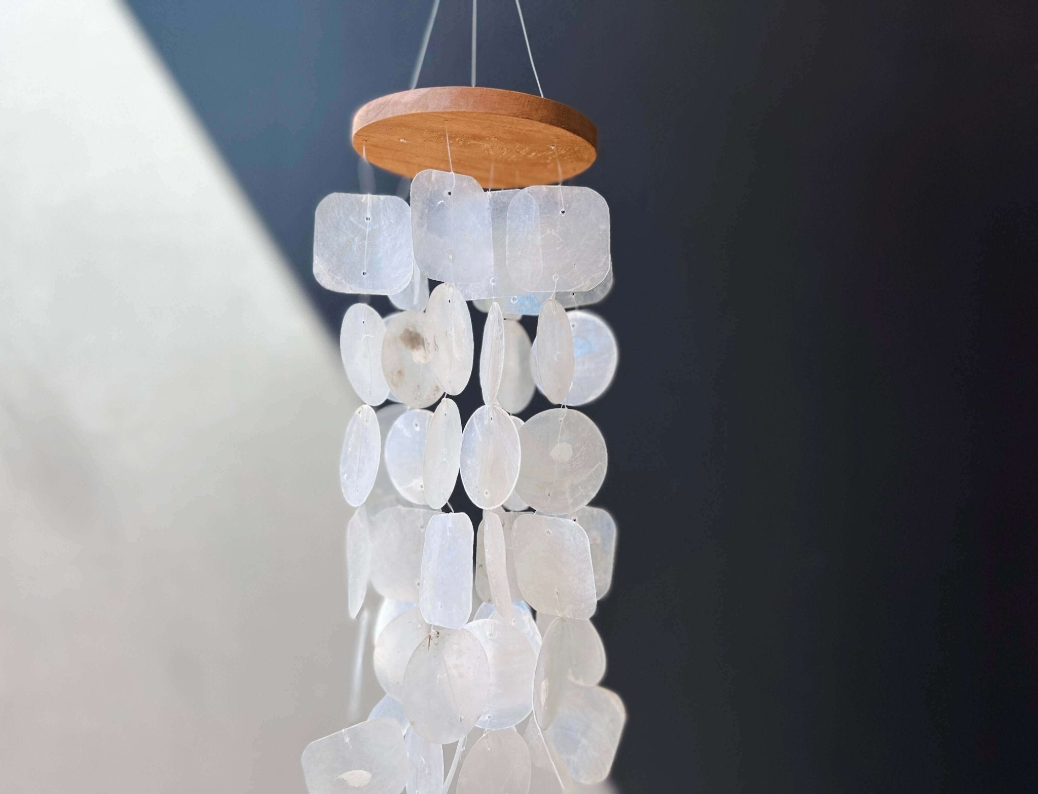 Wind Chimes for Outside - Capiz Shell - Natural - Solange & Frances