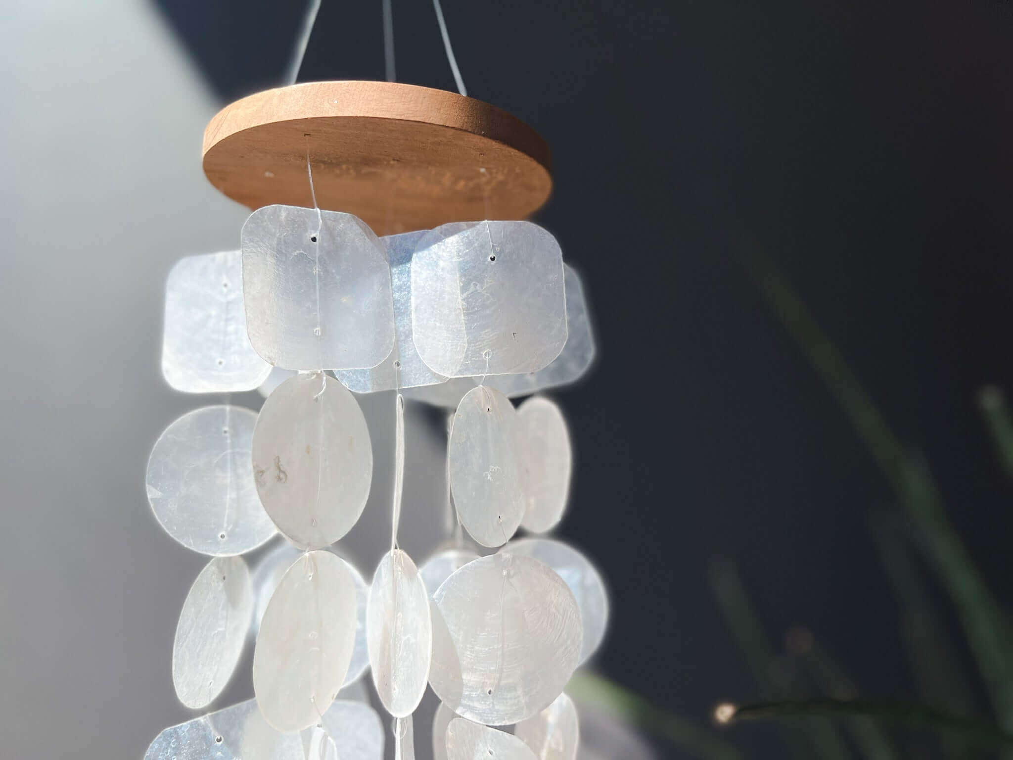 Wind Chimes for Outside - Capiz Shell - Natural - Solange & Frances