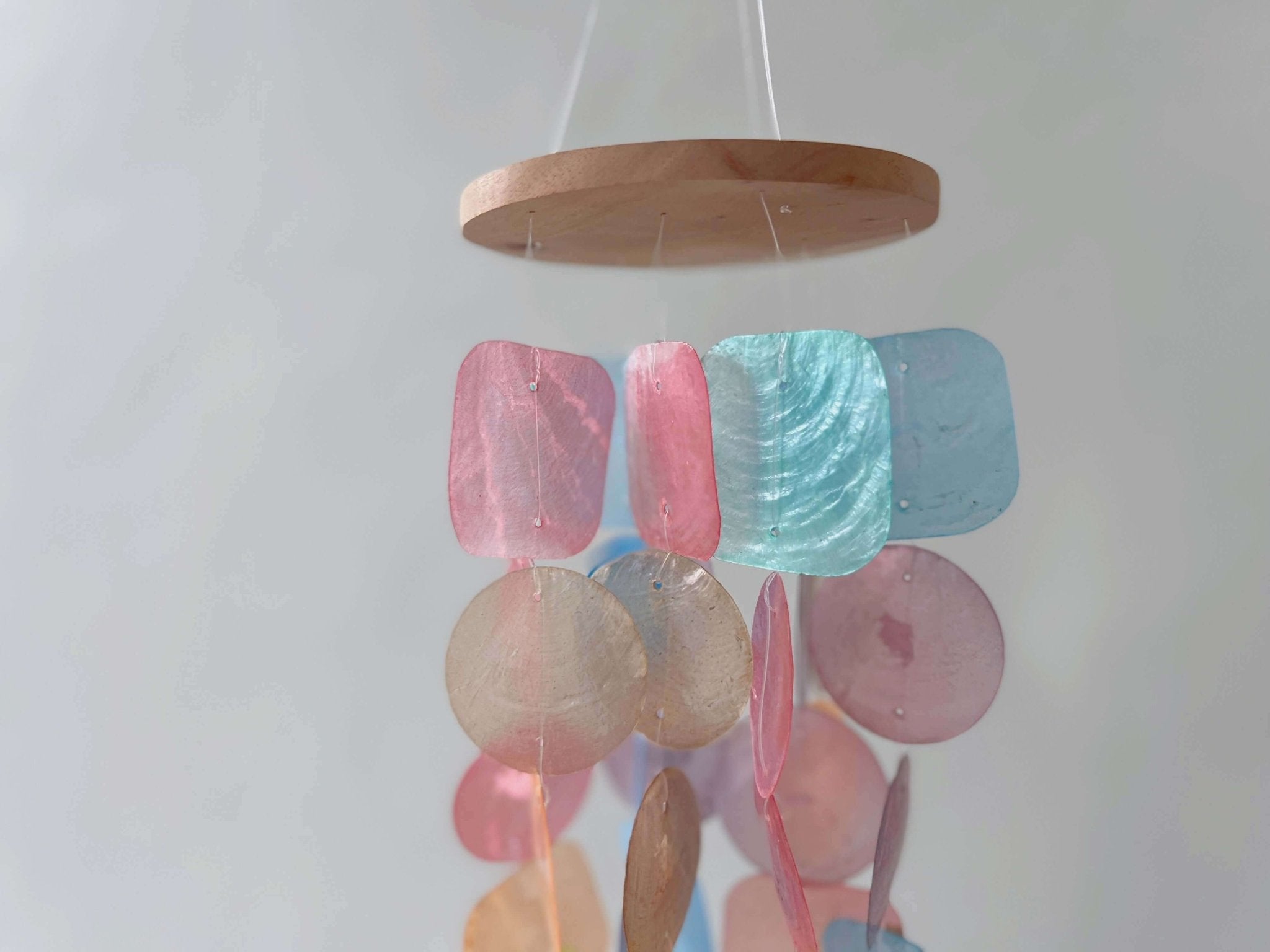 Wind Chimes for Outside - Capiz Shell - Rainbow - Solange & Frances