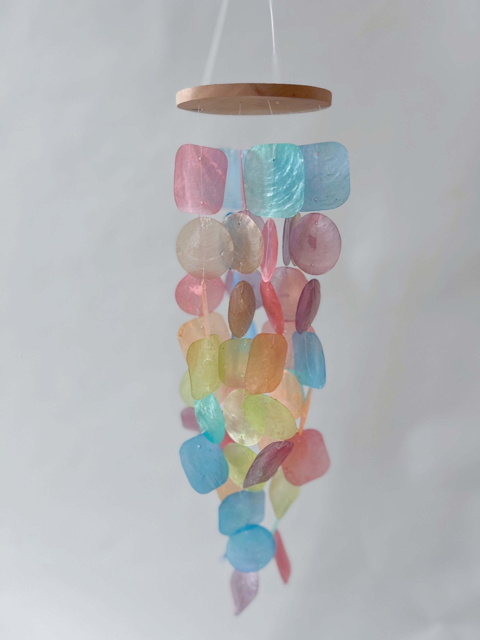 Wind Chimes for Outside - Capiz Shell - Rainbow - Solange & Frances