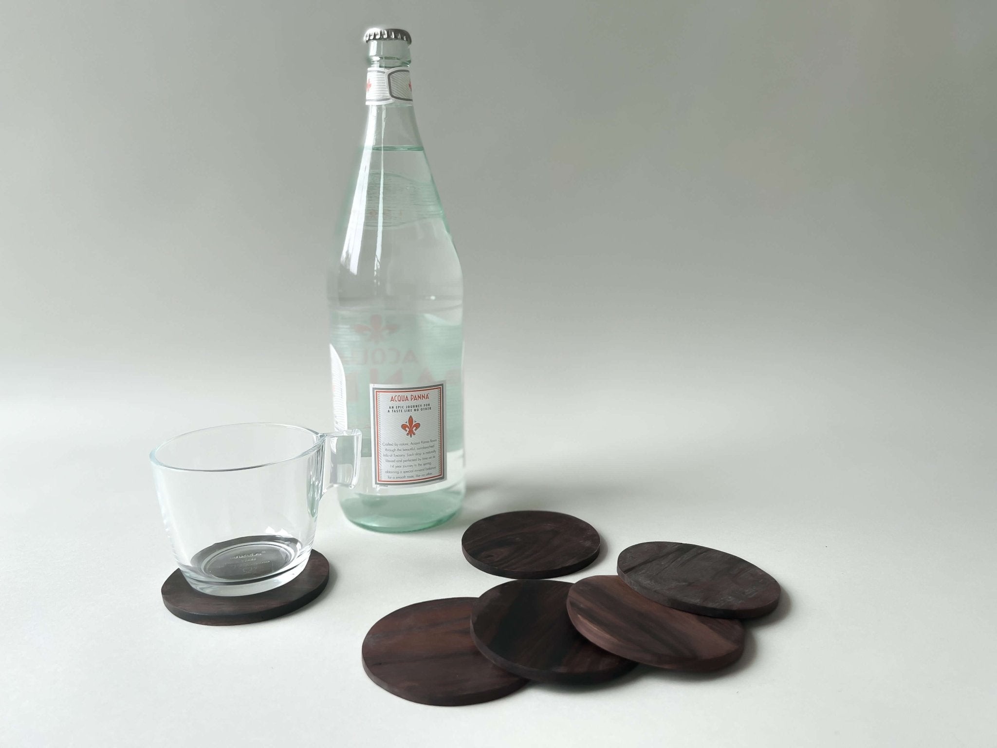 Wood Coasters - Round, Set of 6 - Solange & Frances