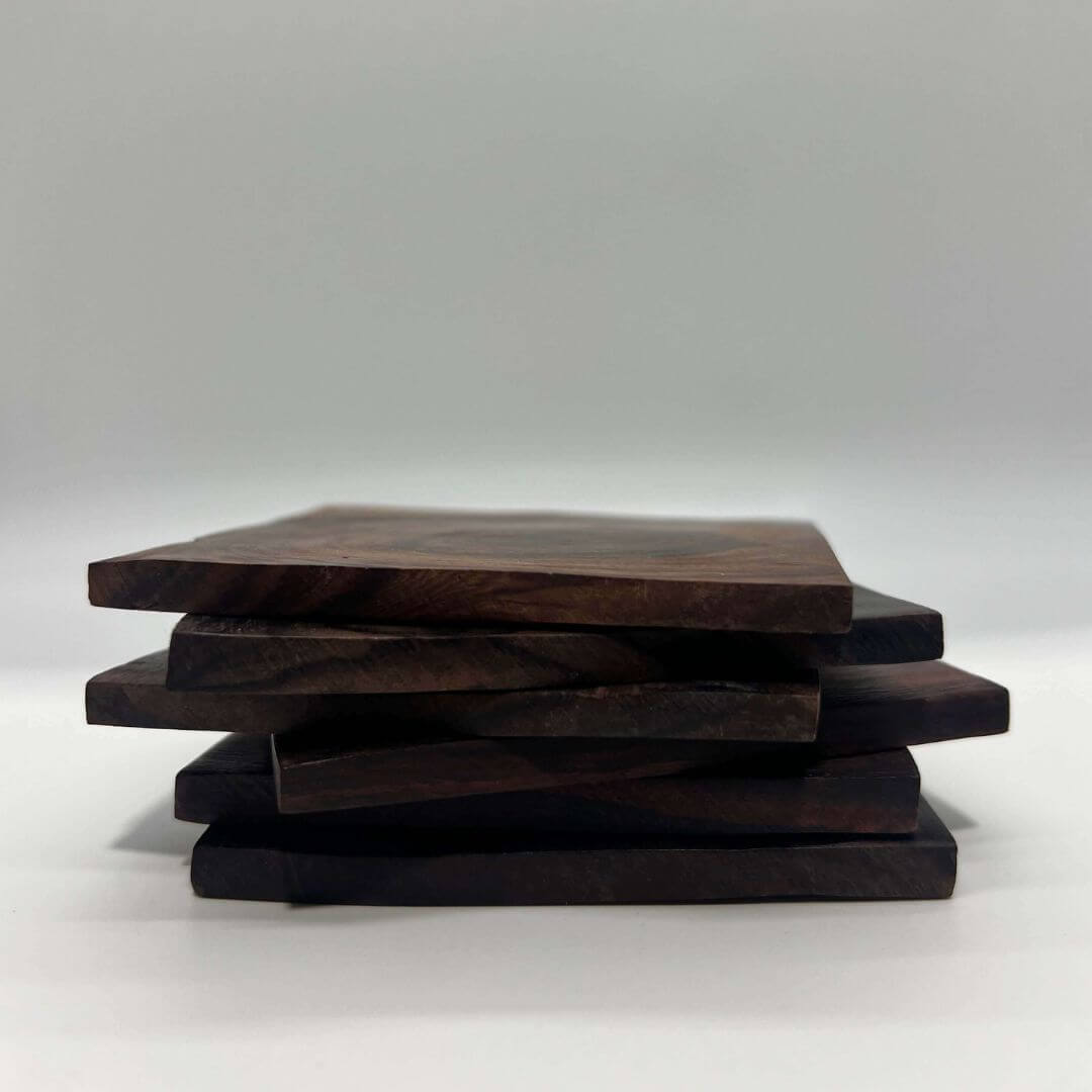 Wood Coasters - Square, Set of 6 - Solange & Frances