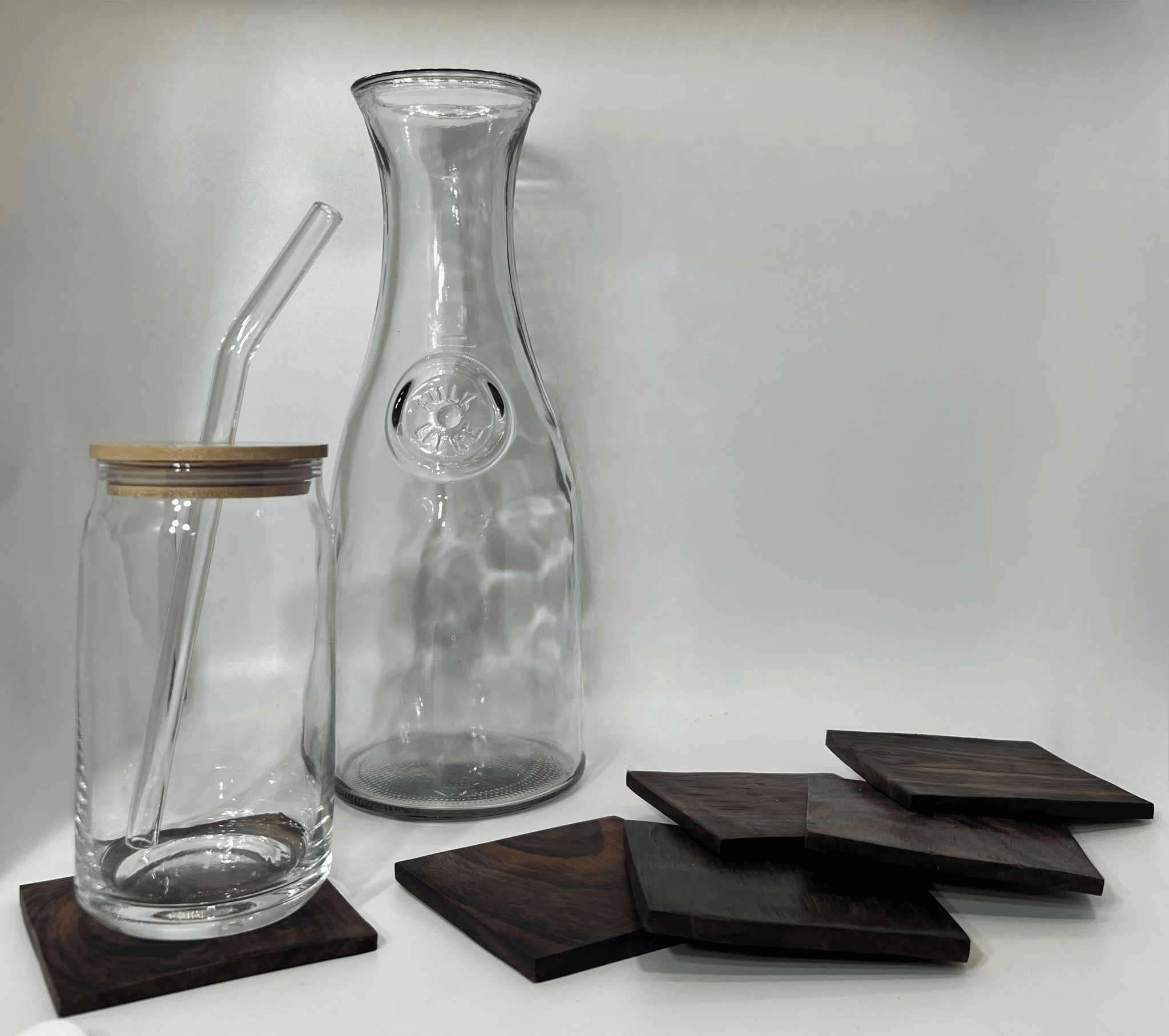 Wood Coasters - Square, Set of 6 - Solange & Frances