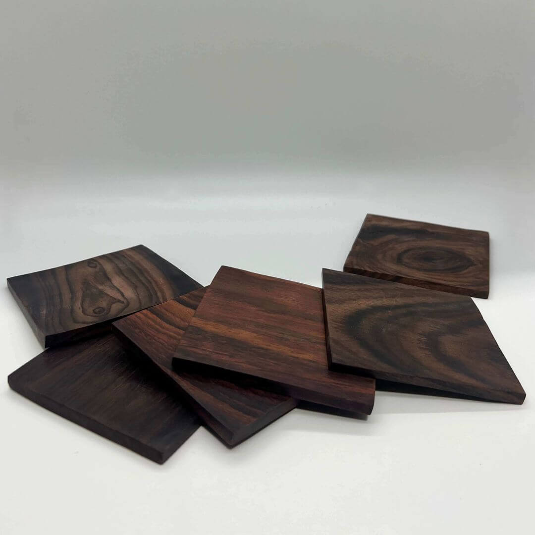 Wood Coasters - Square, Set of 6 - Solange & Frances