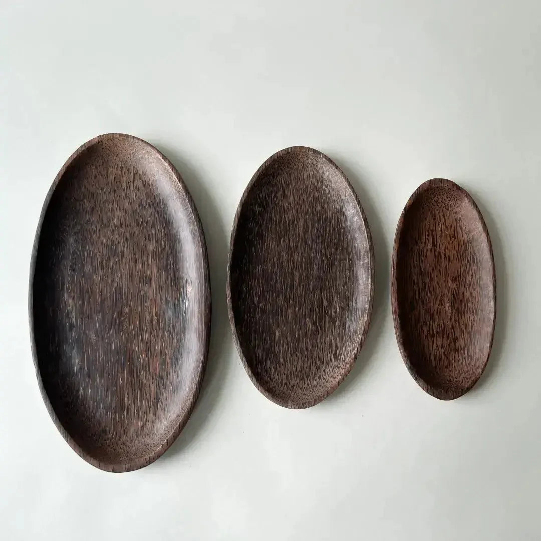 Wood Oval Tray Trio - Solange & Frances